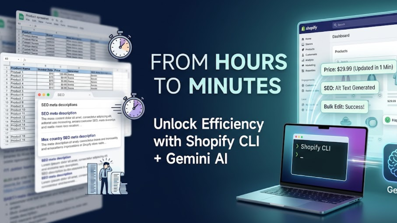 Minutes, Not Hours: How We Use Shopify CLI + Gemini to Automate Store Operations (and You Can Too)