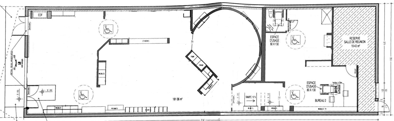 Location pure Local commercial 230 m² Puilboreau - 2