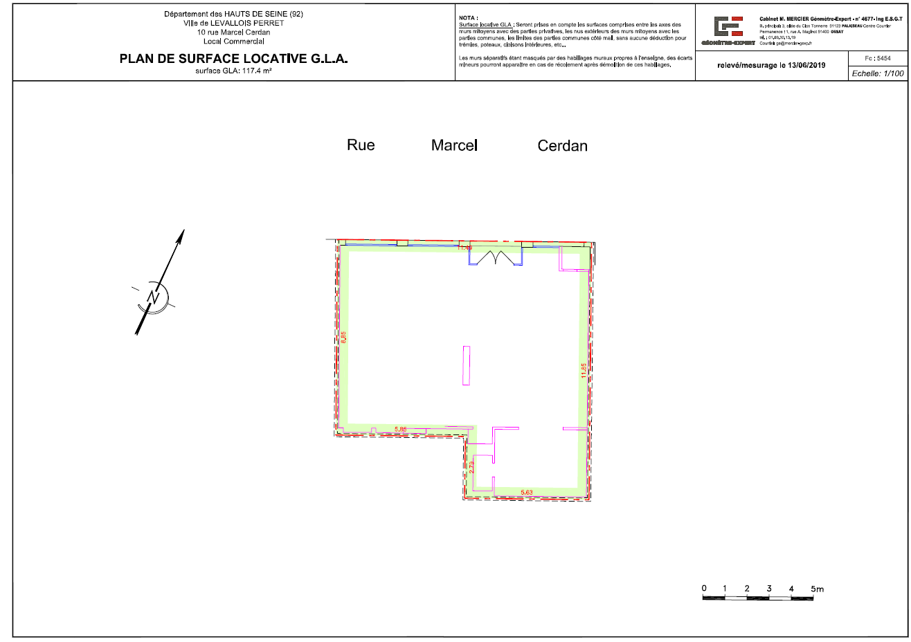 Location pure Local commercial 116 m² Levallois-Perret - 3
