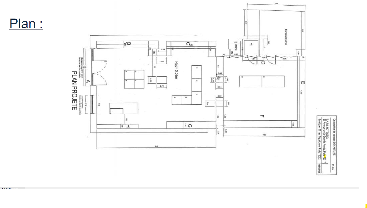 Location pure Local commercial 104 m² Paris 2e - 3