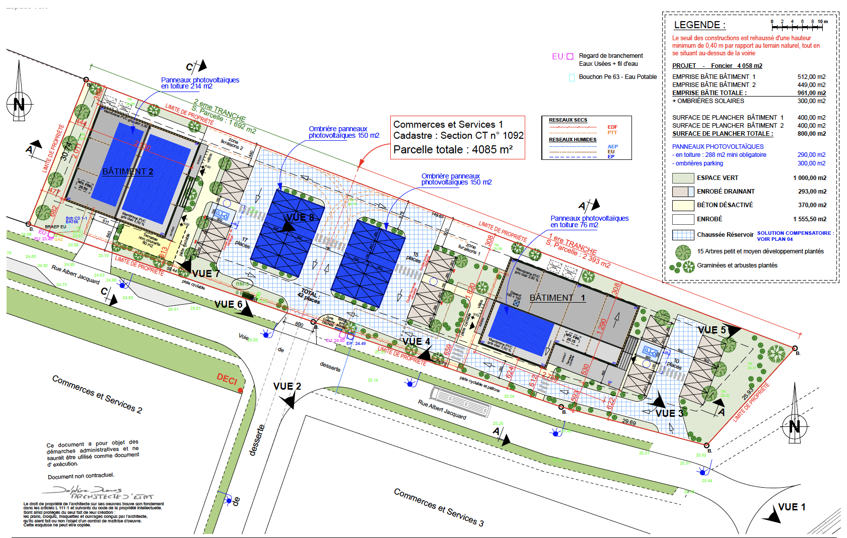 Vente de murs libres Local commercial 400 m² Mios - 2