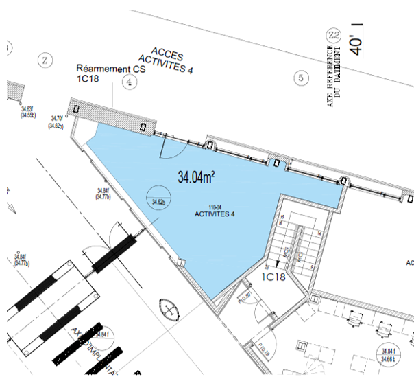 Vente de droit au bail Local commercial 34 m² Paris - 2