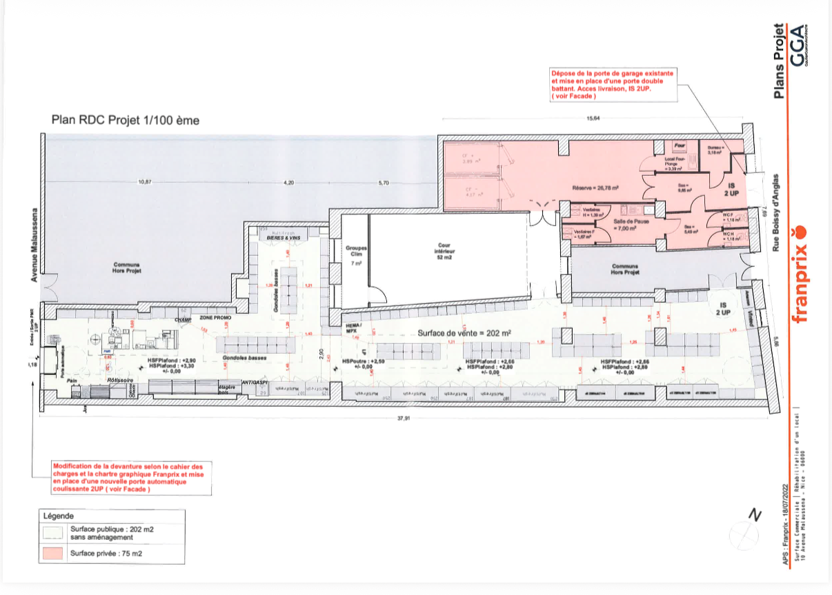 Location pure Local commercial 270 m² Nice - 2