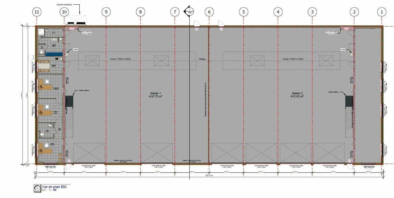 Location Entrepôt 1 000 m² Val d'Arry - 8