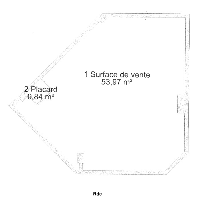 Location pure Local commercial 55 m² Paris - 4