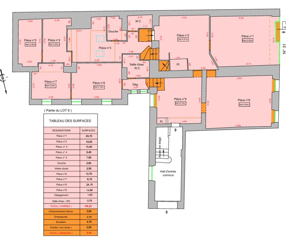 Location pure Local commercial 235 m² Versailles - 2