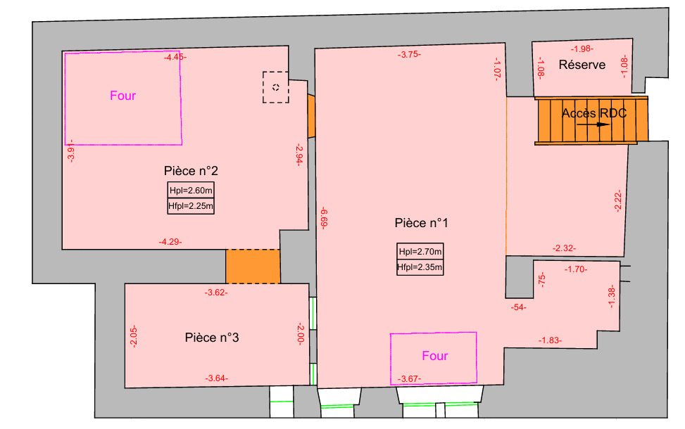 Location pure Local commercial 235 m² Versailles - 3