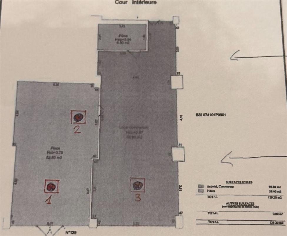 Vente de droit au bail Local commercial 283 m² Paris - 8