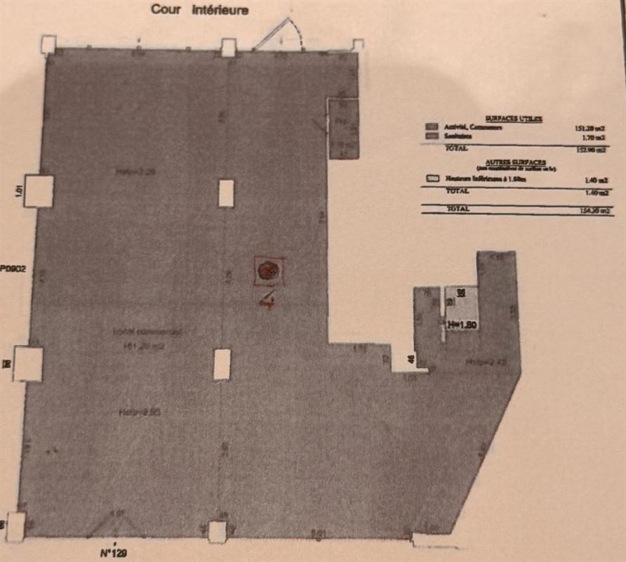 Vente de droit au bail Local commercial 283 m² Paris - 7