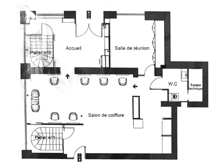 Location pure Local commercial 160 m² Paris - 2
