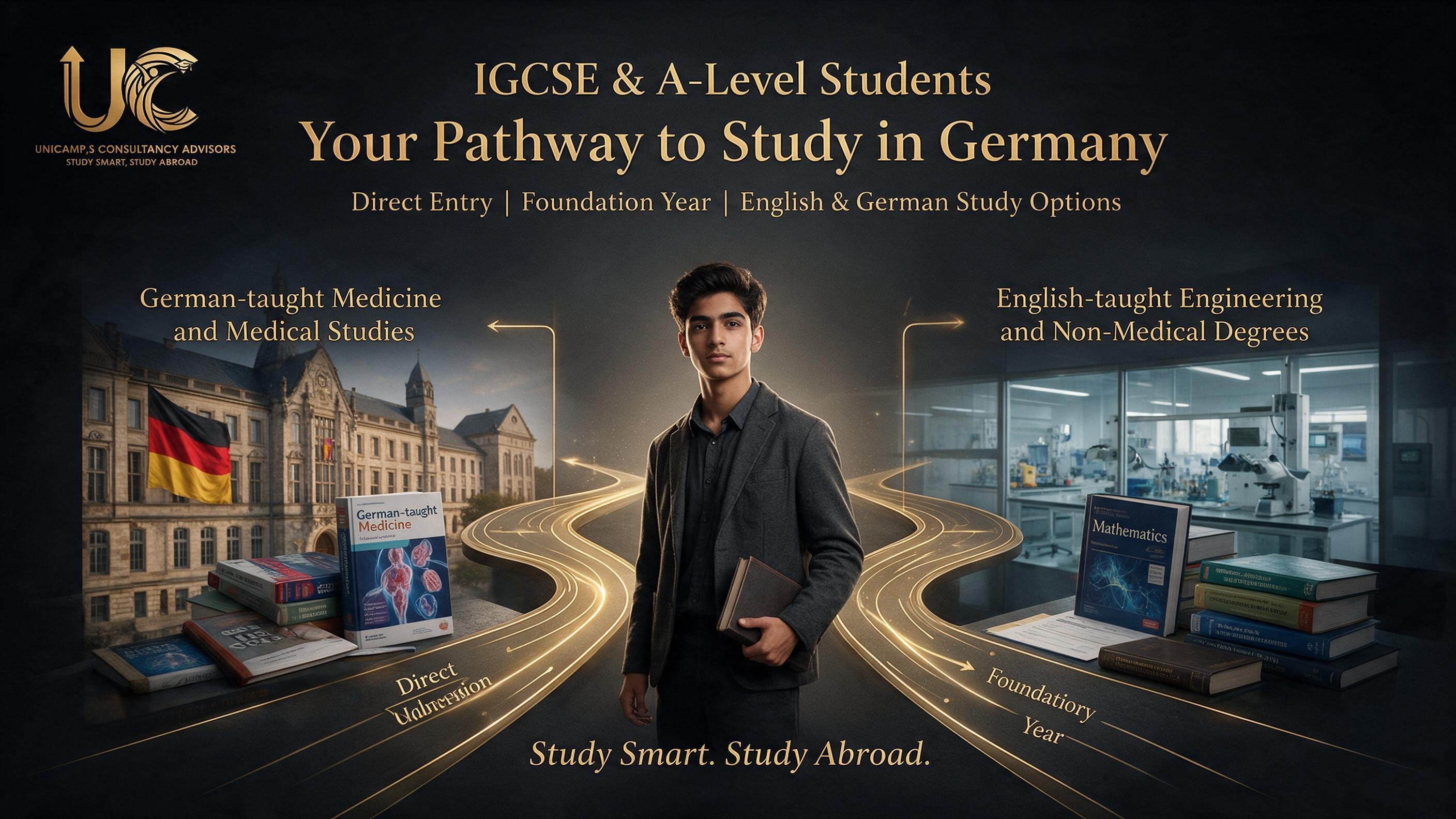 دراسة طلاب IGCSE وA-Level في ألمانيا: القبول المباشر والسنة التحضيرية والدراسة بالإنجليزية