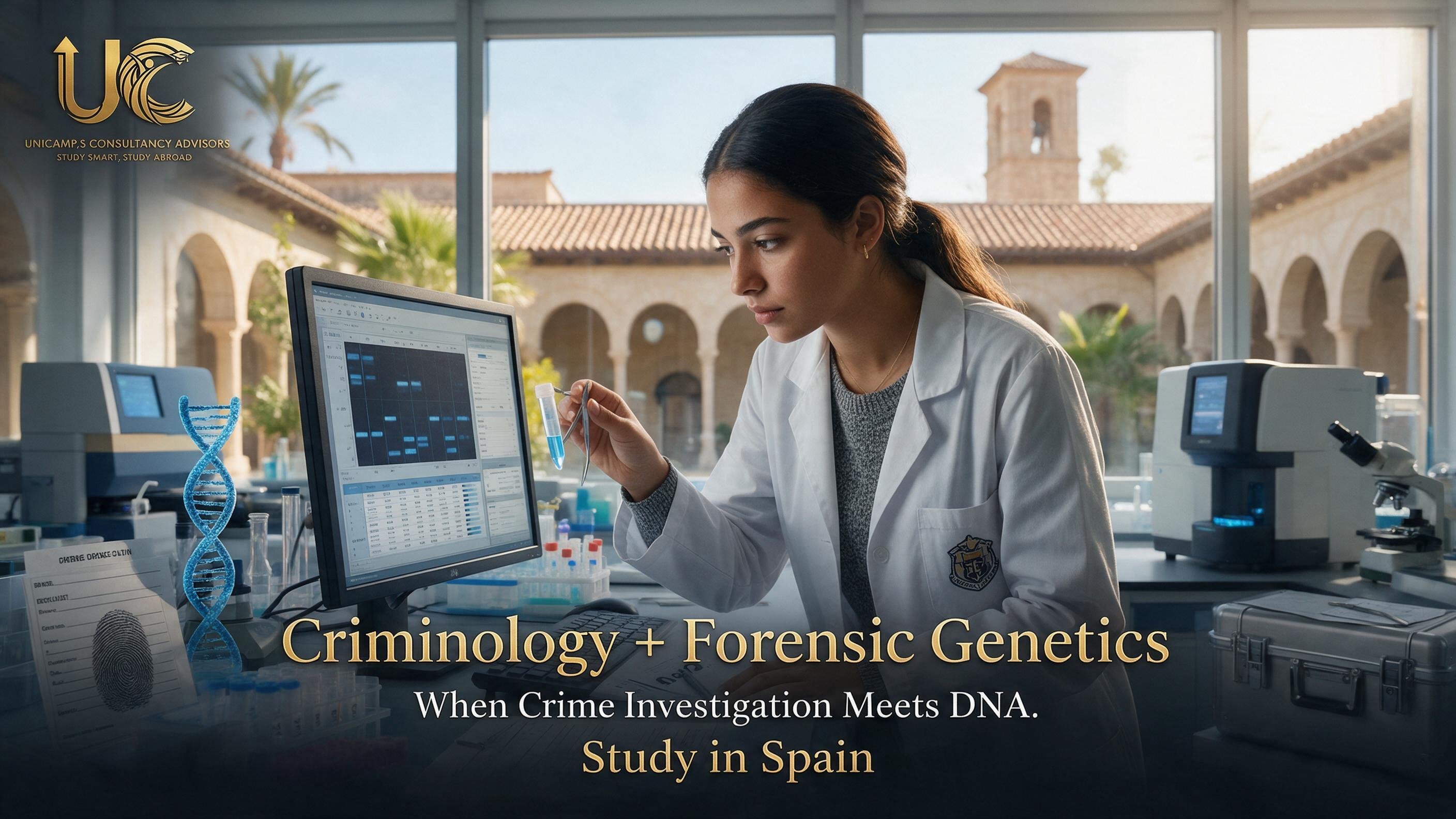 Criminology + Forensic Genetics in Spain: كيف يلتقي علم الجريمة مع تحليل الـDNA؟