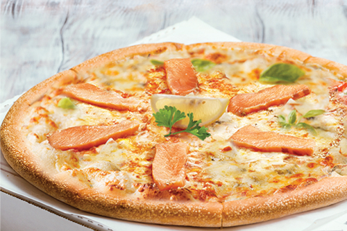 Photo du produit Pizza Oslo (base crème), non contractuelle