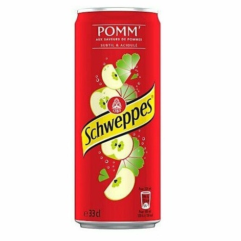 Photo du produit Schweppes Pommes 33 cl, non contractuelle