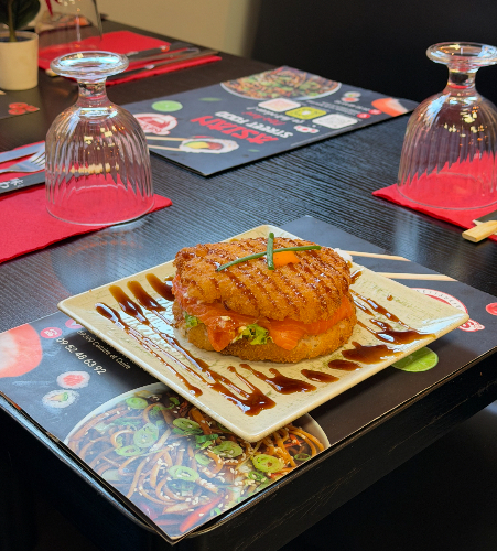 Photo du produit Burger sushi tempura, non contractuelle