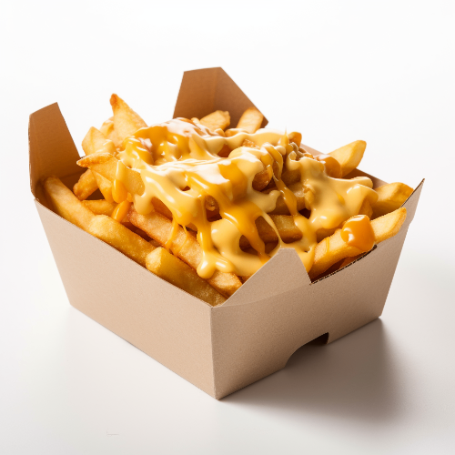 Photo du produit Frite sauce cheddar et lardons, non contractuelle