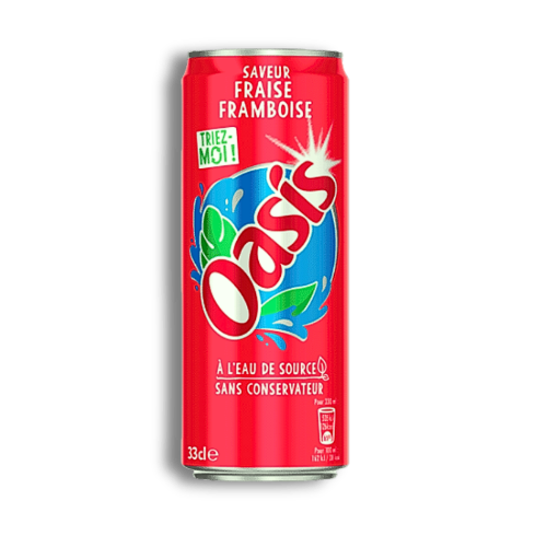 Photo du produit Oasis Fraise-Framboise 33cl, non contractuelle