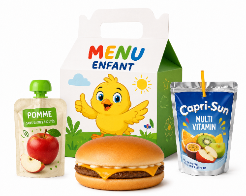 Photo du produit Menu Enfant Cheese burger, non contractuelle