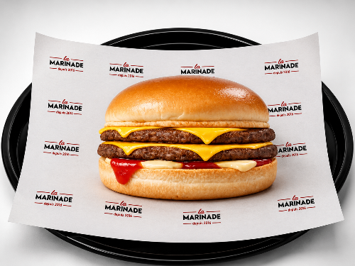 Photo du produit Double Cheese burger, non contractuelle