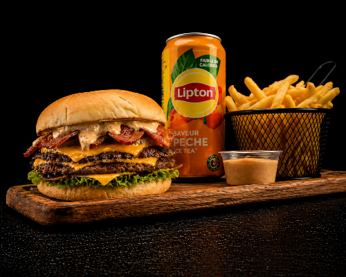 Photo du produit Menu Smash Bacon, non contractuelle