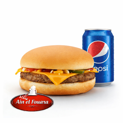 Photo du produit Menu Burger Cheese, non contractuelle