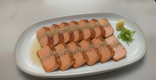 Photo du produit Tataki saumon x 12, non contractuelle