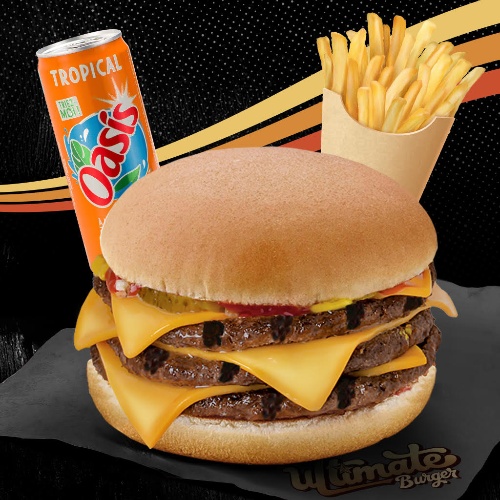 Photo du produit Menu Triple Cheese, non contractuelle