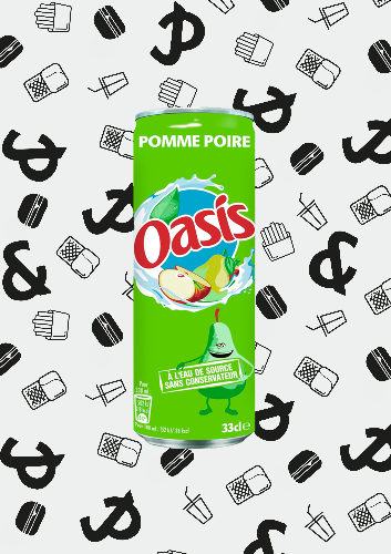 Photo du produit Oasis Pomme-Poire 33cl, non contractuelle