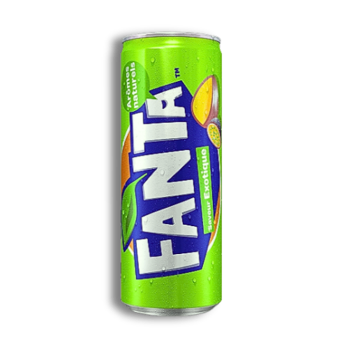 Photo du produit Fanta Exotique 33cl, non contractuelle