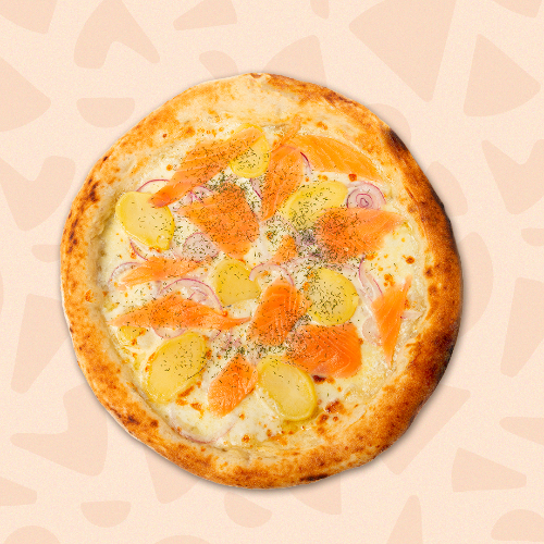 Photo du produit Pizza Salmone 🐟, non contractuelle