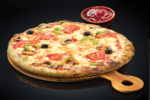 Photo du produit Pizza Lorraine (base tomate), non contractuelle