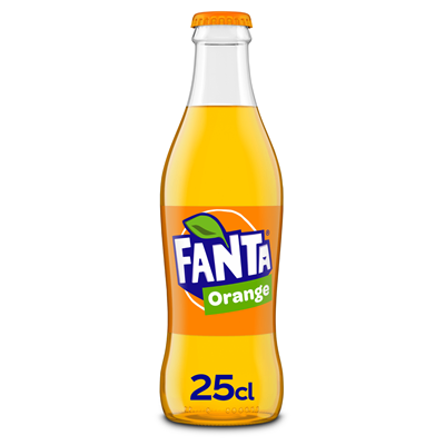 Photo du produit Fanta en verre 25cl, non contractuelle