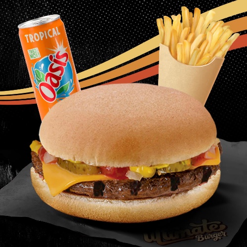 Photo du produit Menu Cheese Burger, non contractuelle