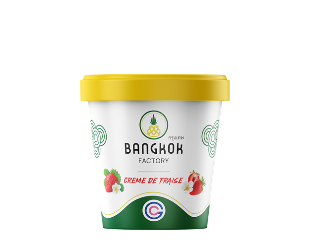 Photo du produit Glace Crème de Fraises 🍓, non contractuelle