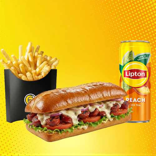 Photo du produit Menu sandwich merguez, non contractuelle