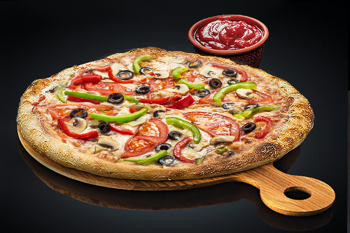 Photo du produit Pizza Végétarienne (base tomate), non contractuelle