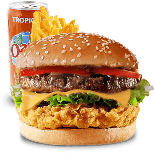 Photo du produit Menu Chick'n beef Burger, non contractuelle