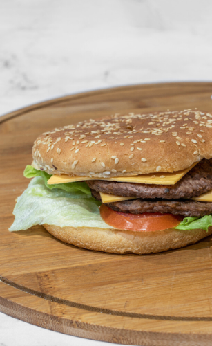 Photo du produit Double Cheese Burger, non contractuelle