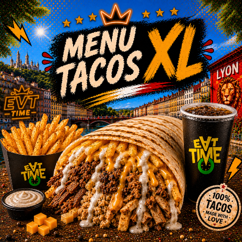 Photo du produit Menu Tacos XL 🍟🥤, non contractuelle
