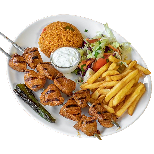 Photo du produit Assiette Brochette d'Agneau, non contractuelle