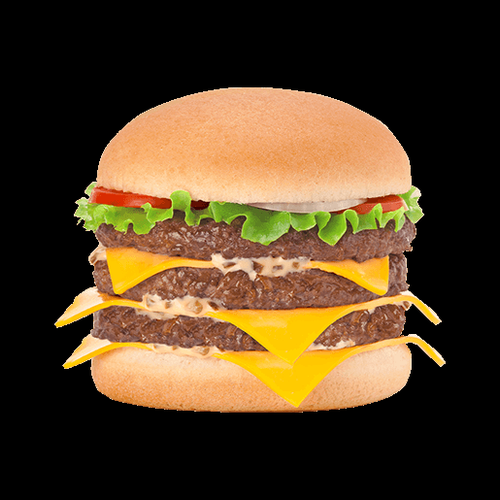 Photo du produit Triple cheeseburger, non contractuelle