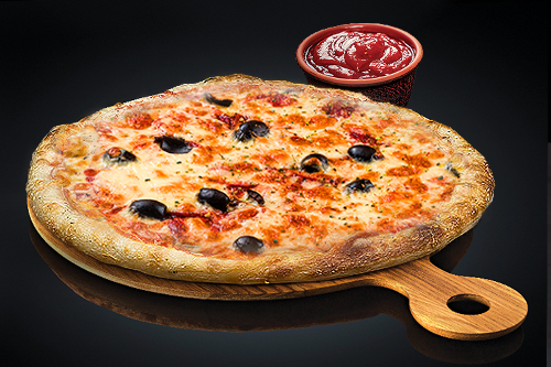 Photo du produit Pizza Margherita (base tomate), non contractuelle