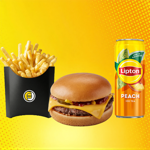 Photo du produit Menu cheeseburger, non contractuelle