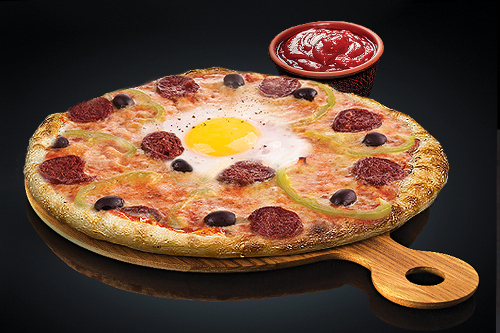 Photo du produit Pizza Orientale (base tomate), non contractuelle