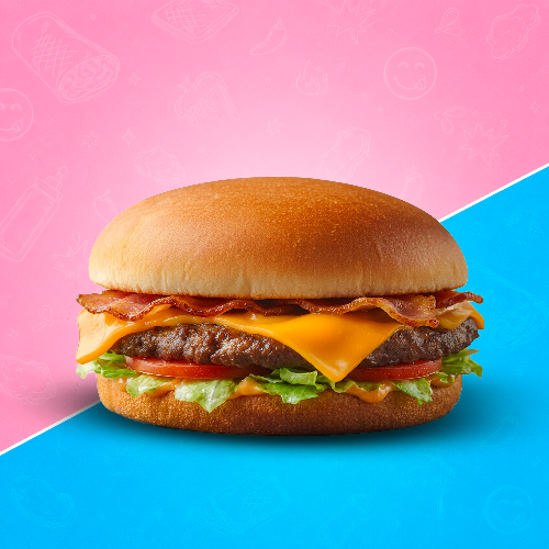 Photo du produit Bacon Cheese Burger, non contractuelle