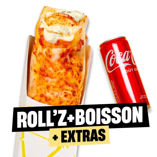Photo du produit Menu Roll'z + Boisson + Extra , non contractuelle