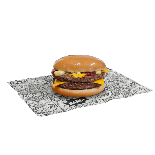 Photo du produit Double Cheese burger, non contractuelle