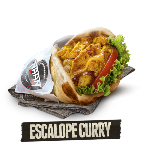 Photo du produit SANDWICH CHEESE NAAN ESCALOPE CURRY 🐔🟡, non contractuelle