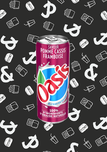 Photo du produit Oasis Pomme-Casis-Framboise 33cl, non contractuelle