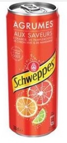 Photo du produit Schweppes Agrumes 33cl, non contractuelle